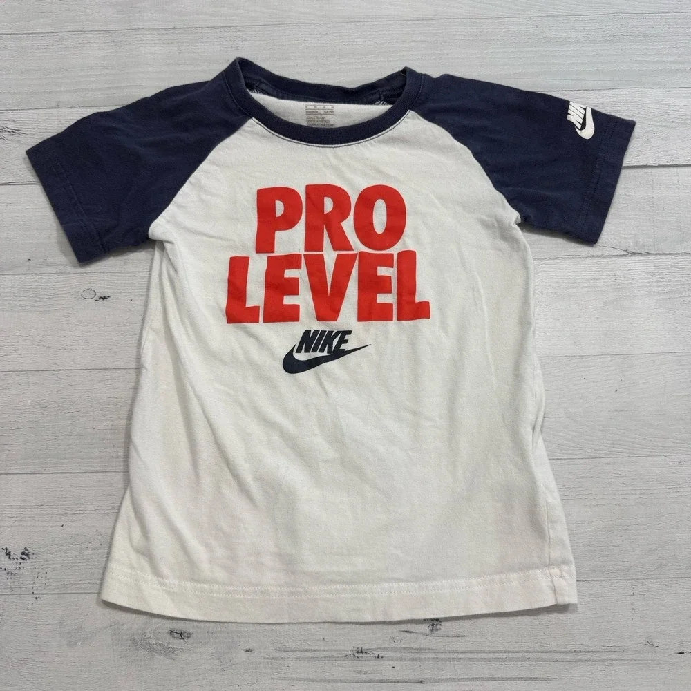 Nike pro level kids short‎ sleeve tshirt size 6